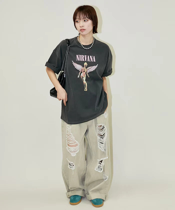 NIRVANA IN UTERO Band T-shirt Limited Edition