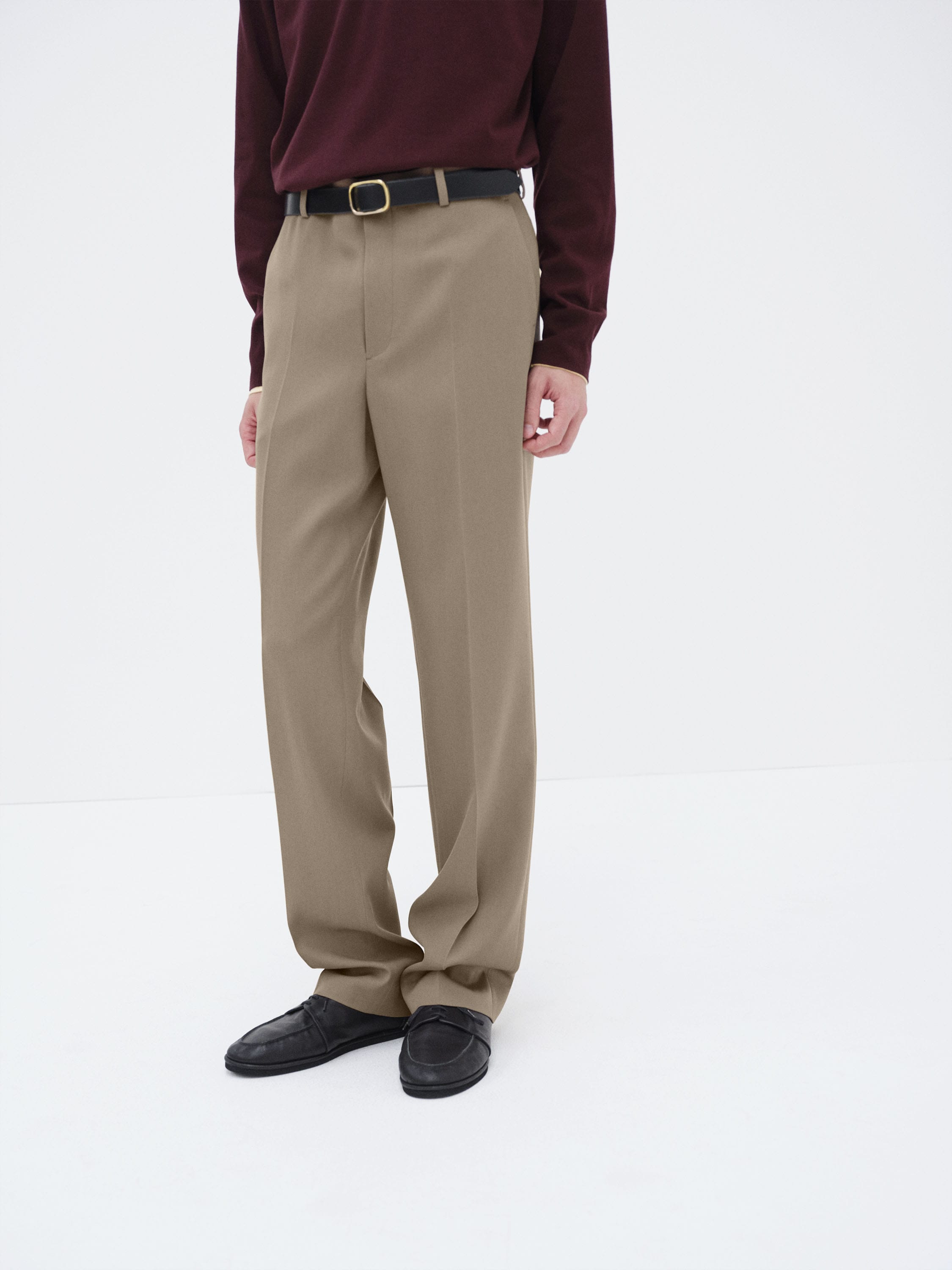 LIGHT WOOL MAX GABARDINE SLACKS