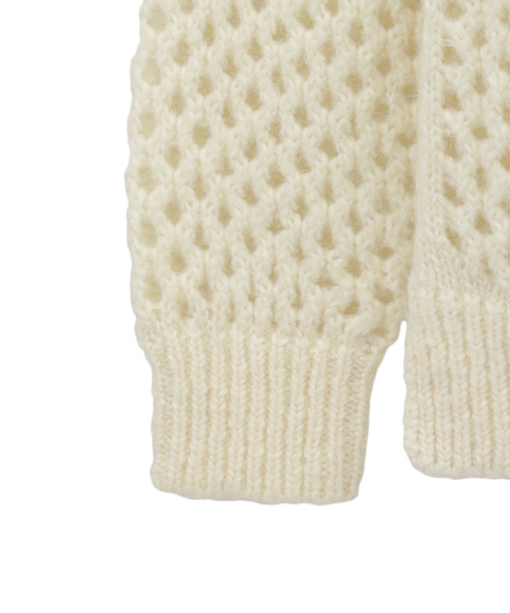DOT MESH MOHAIR OVER KNIT TOPS