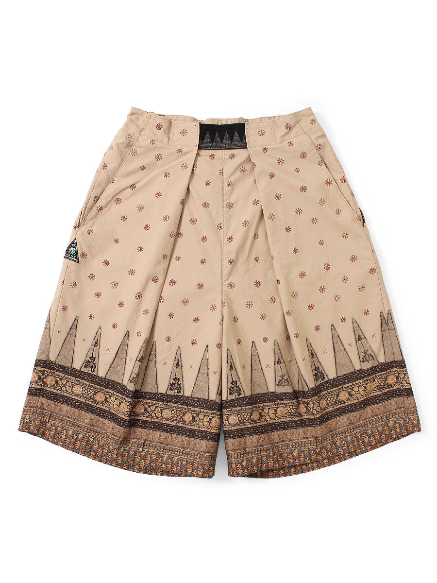 40/2 Coma Weather Sarasa Pattern Easy Rice Rice Shorts