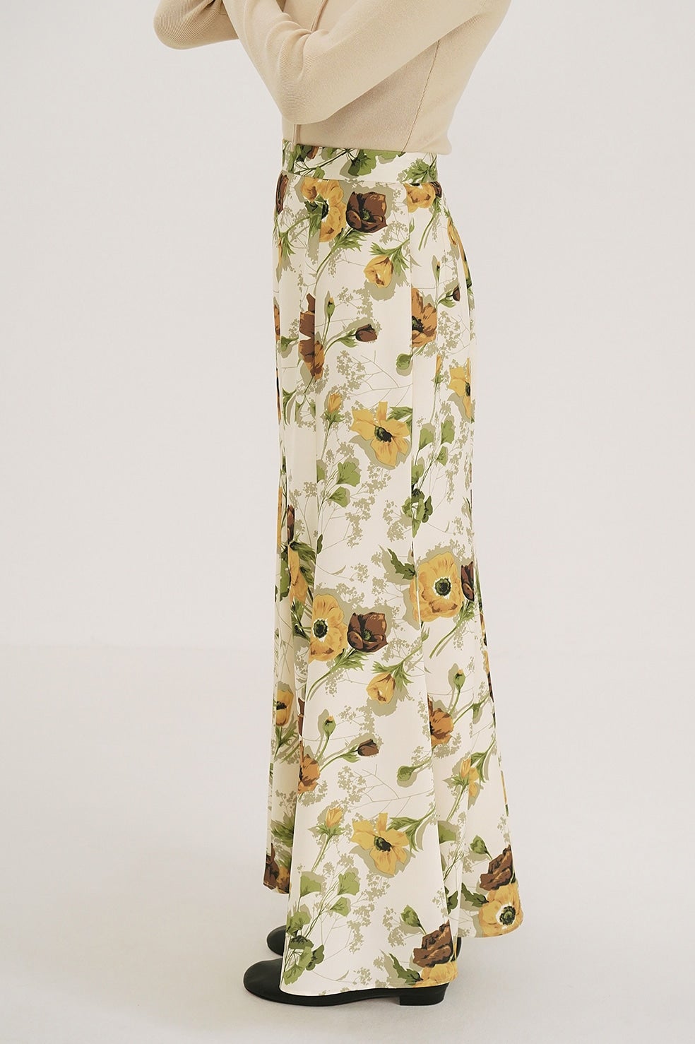 SCARF FLOWER MERMAID SKIRT