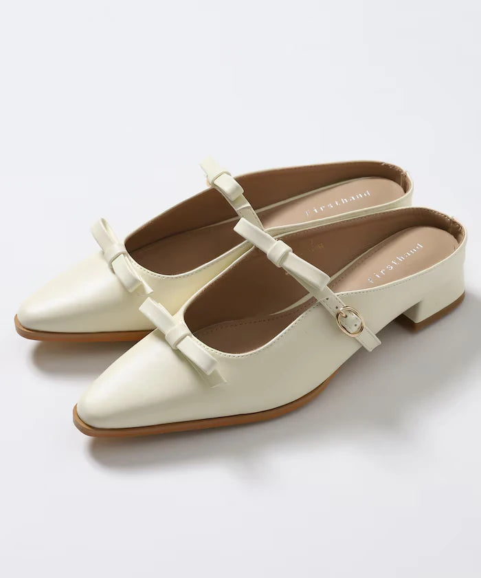 Double Ribbon Strap Mule
