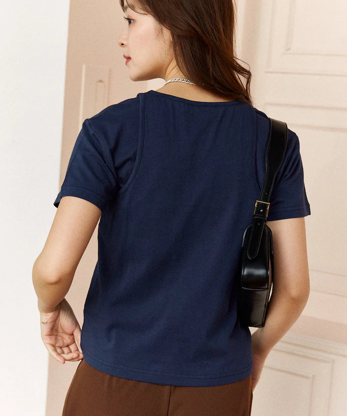 <Set Item> Tank Top Layered T-Shirt Limited Edition
