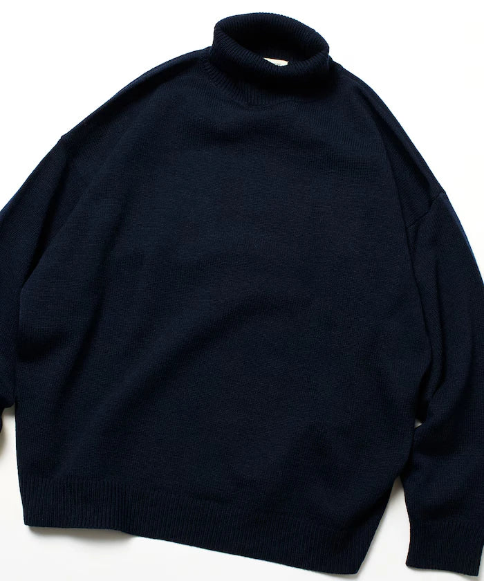 Relaxed Fit Easy Care Washable Turtleneck Knit