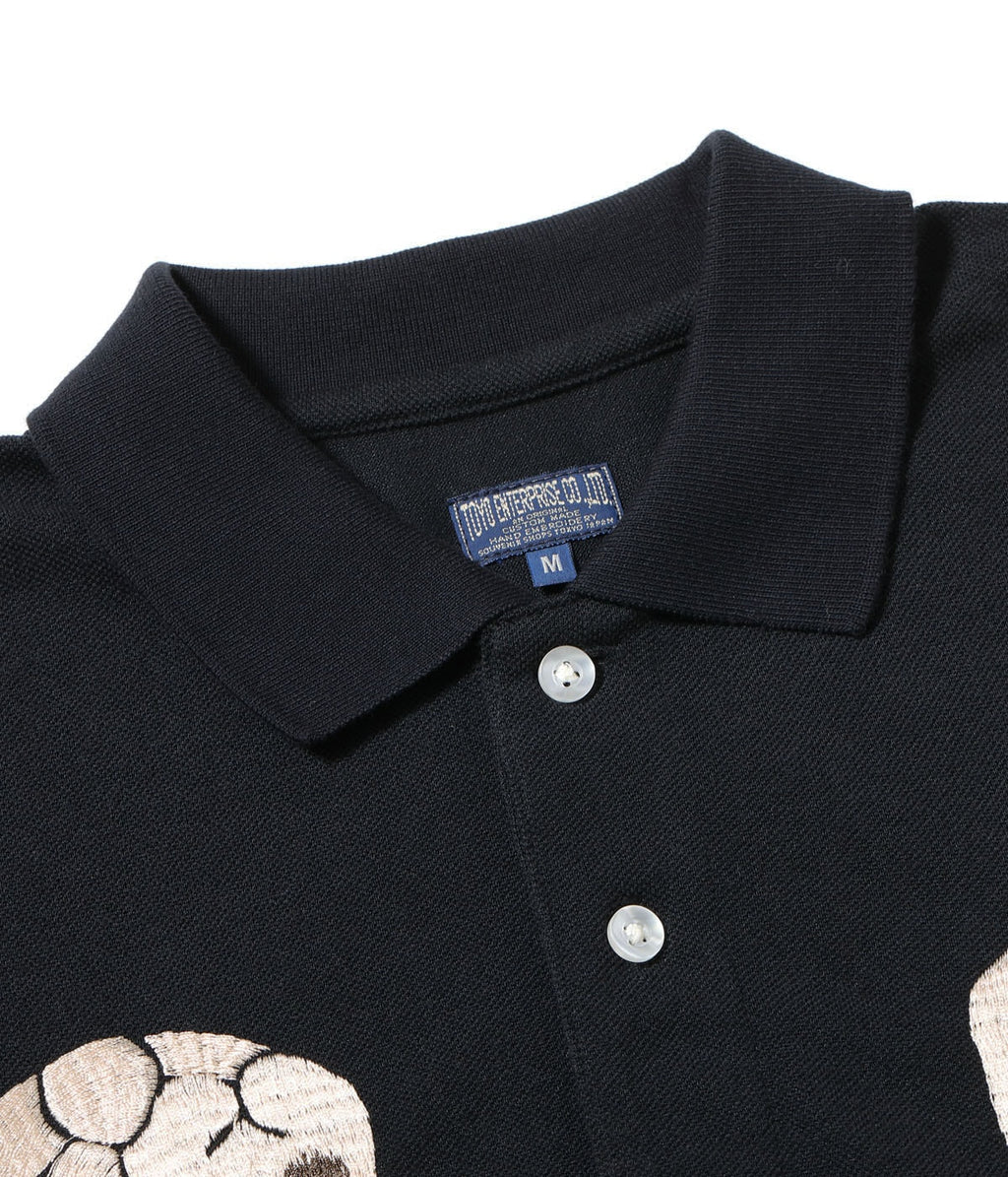 Suka Polo Shirt Embroidered 'Skull & Snake'