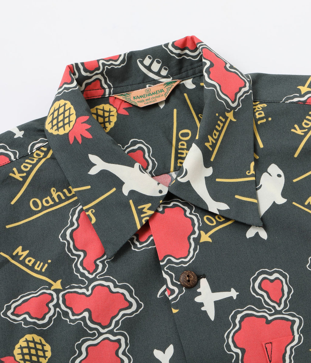 COTTON BROAD OPEN SHIRT “ROUND TRIP”