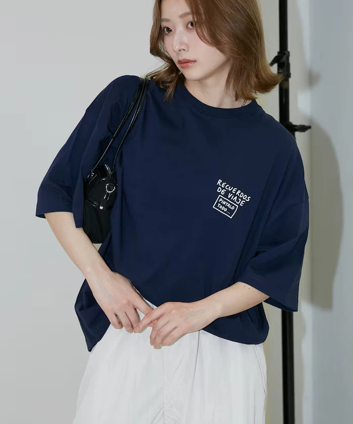 Love Pop Studio Travel Note Typography T-Shirt