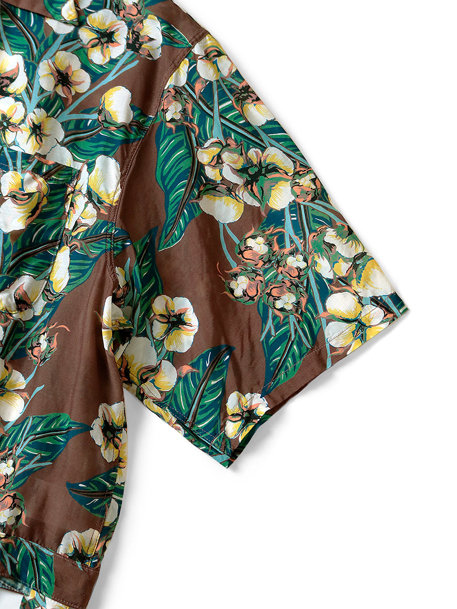 Silk Rayon Cotton Flower Pattern Windpe...