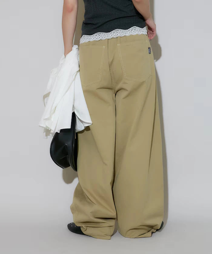 LOVE POP STUDIO Tuck Curve Pants Limited Edition