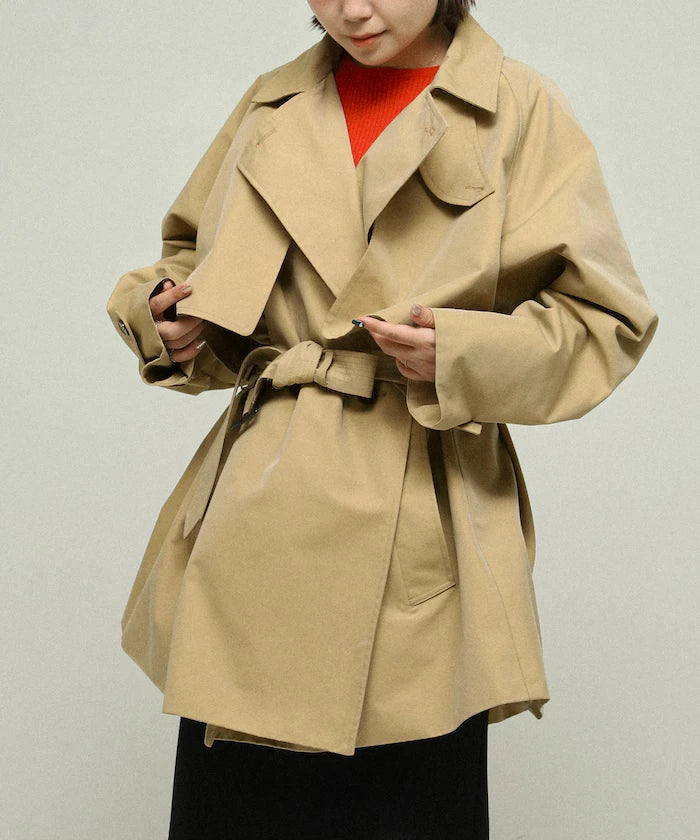 T/C Chambray Short Trench Coat