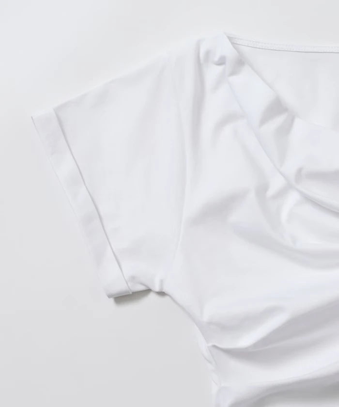 Lace Docking Draped Neck Top 【Limited Edition】