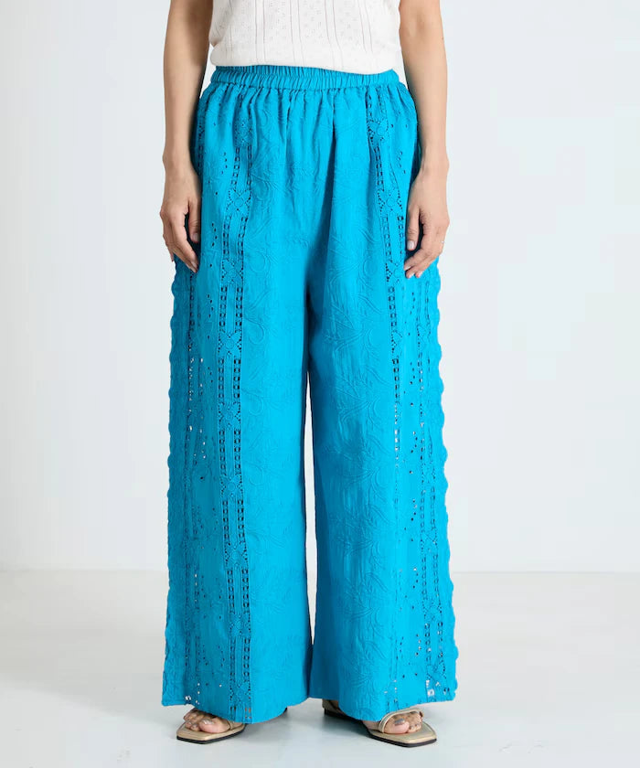 Cutwork Embroidered Easy Pants