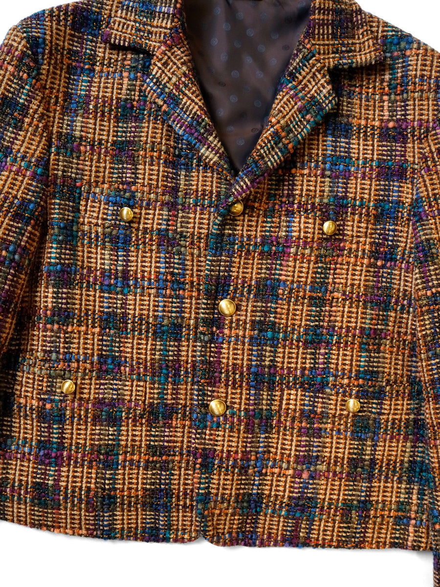Kazatsui Tweed Check Baba-Soya JKT
