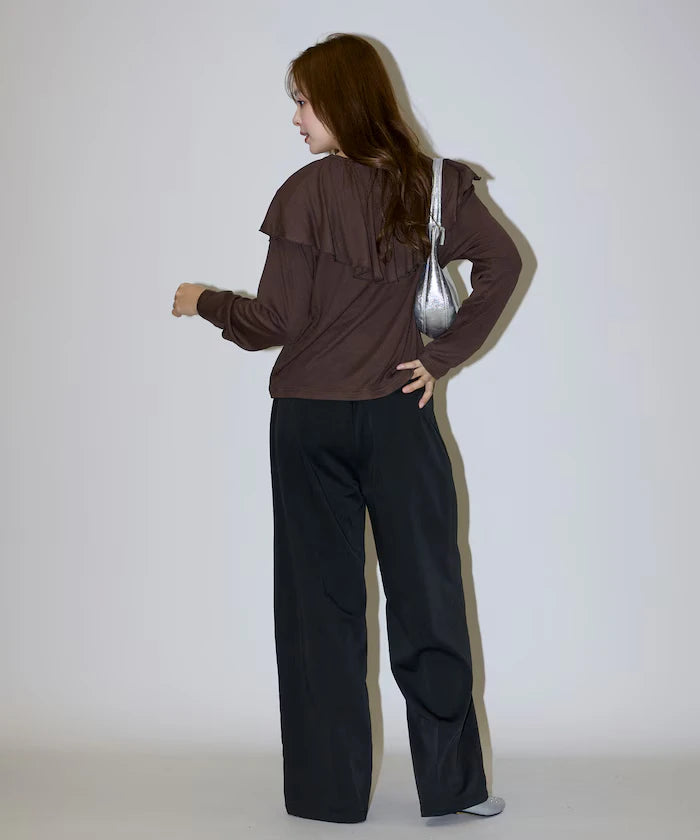 Collar Frill Ribbed Cut Sew Limited Edition