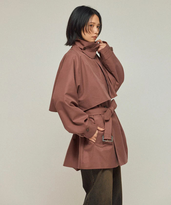 T/C Chambray Short Trench Coat