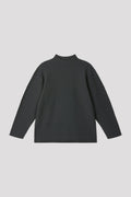 GARTER MOCKNECK LONG SLEEVE TEE SHIRT