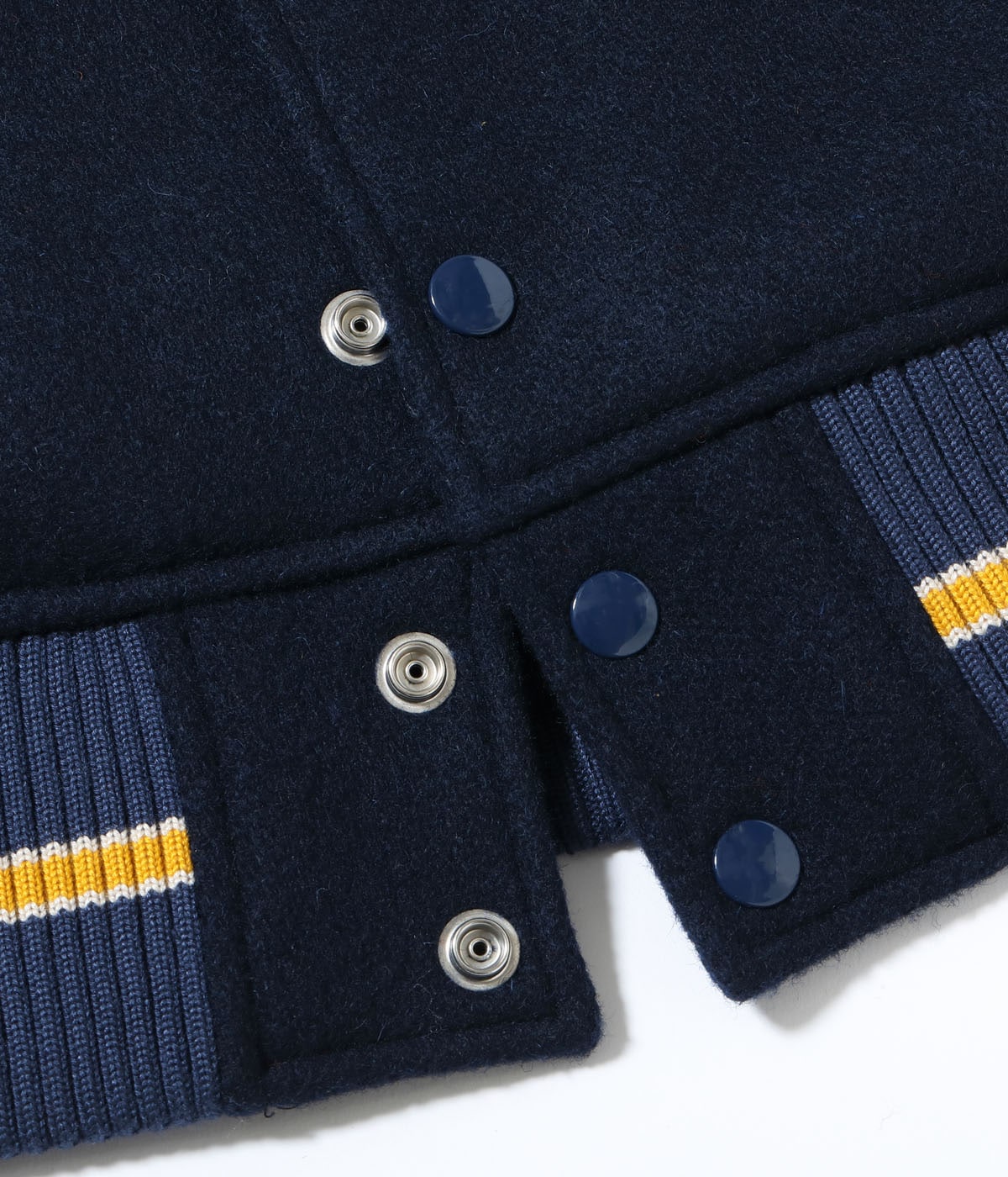 30oz. WOOL MELTON AWARD JACKET “MAVERICKS” (DARK NAVY)