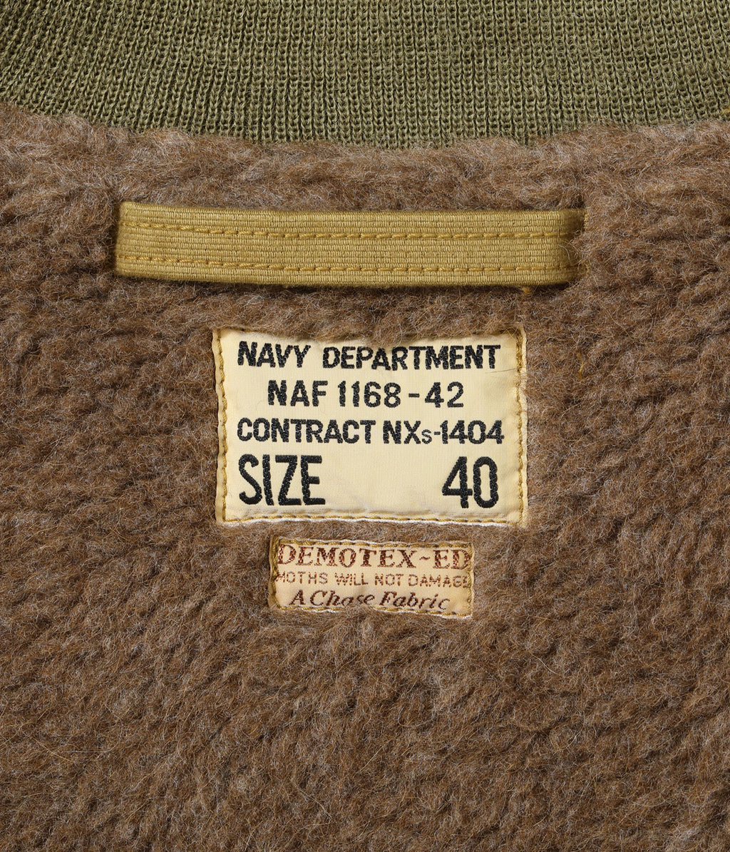 Type DECK ZIP ALPACA AND WOOL PILE LINING “NAVY DEPARTMENT”
