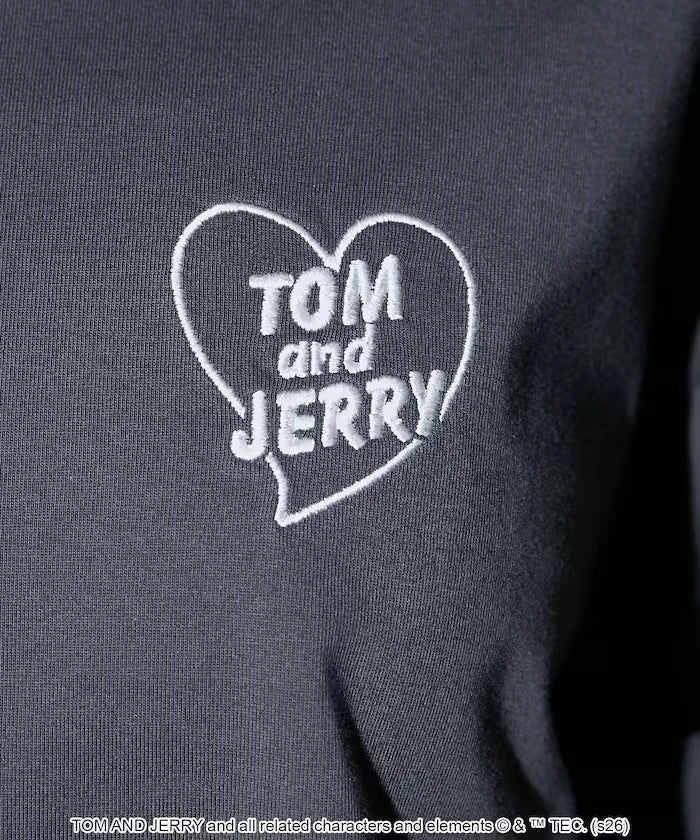 <Functional Material> TOM AND JERRY Heart Graphic T-Shirt Limited Edition