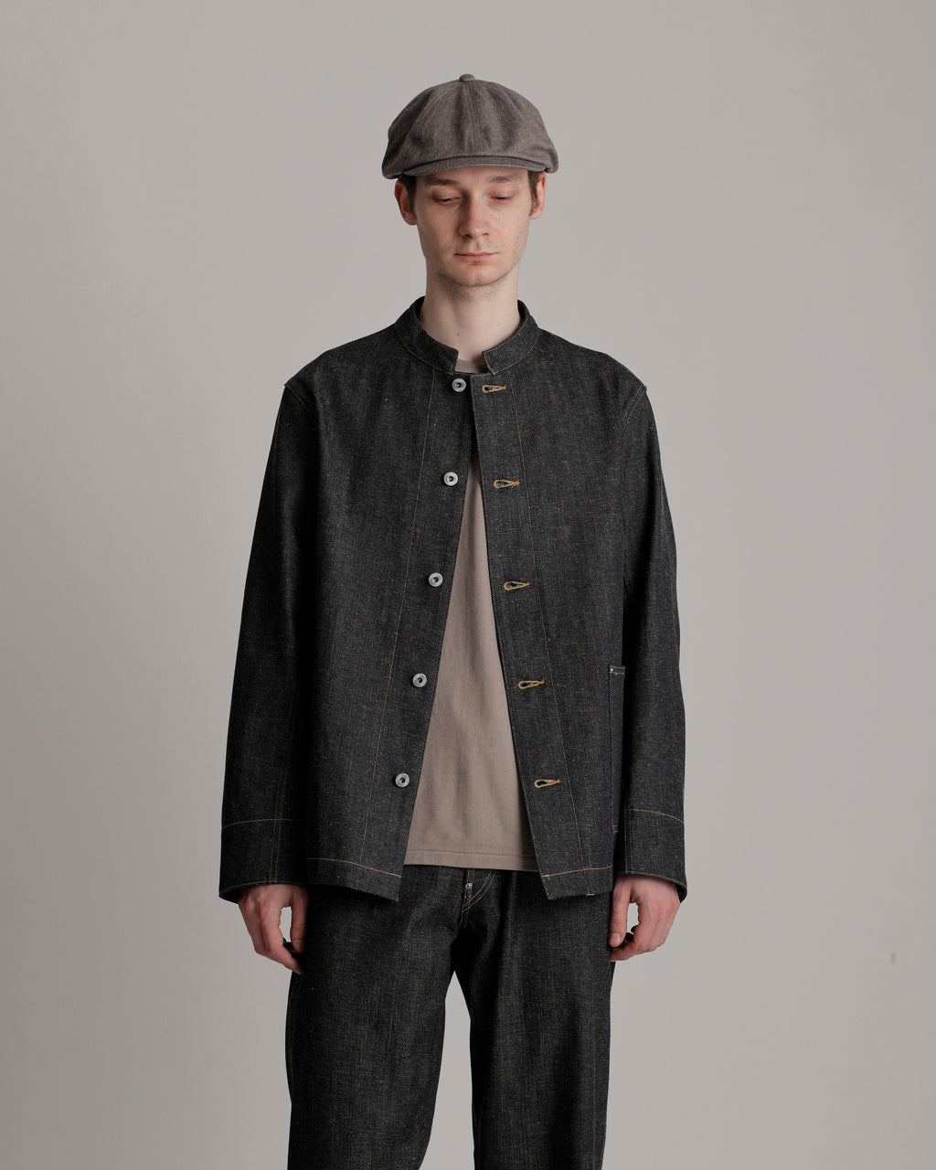 LOT.706 STAND COLLAR DENIM JACKET