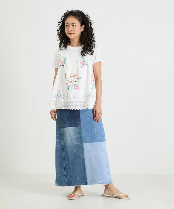 India Shoulder Ribbon Embroidered Remake Style Camisole
