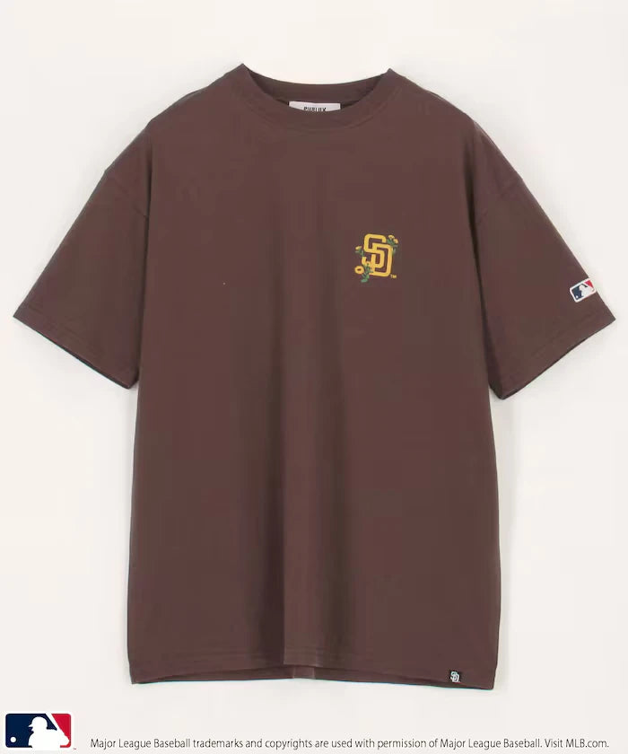 MLB One-Point Flower Embroidery T-Shirt