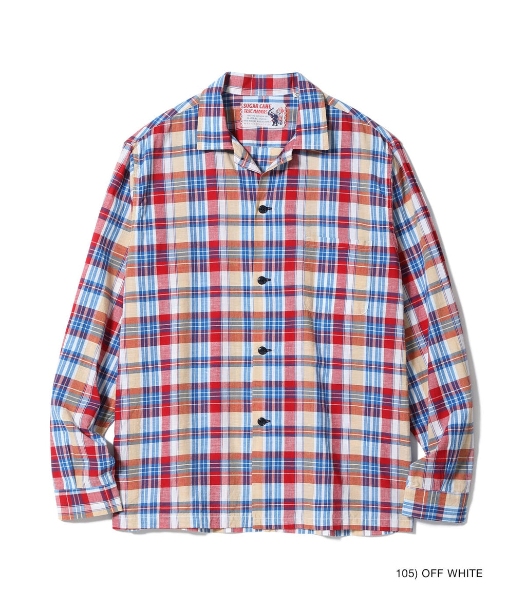 MADRAS CHECK OPEN SHIRT