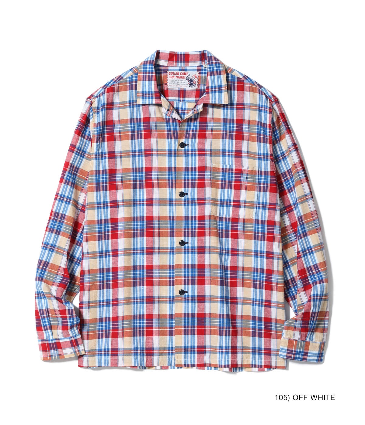 MADRAS CHECK OPEN SHIRT