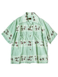Silk Rayon COOKIE Pattern Langle Color Aloha Shirt