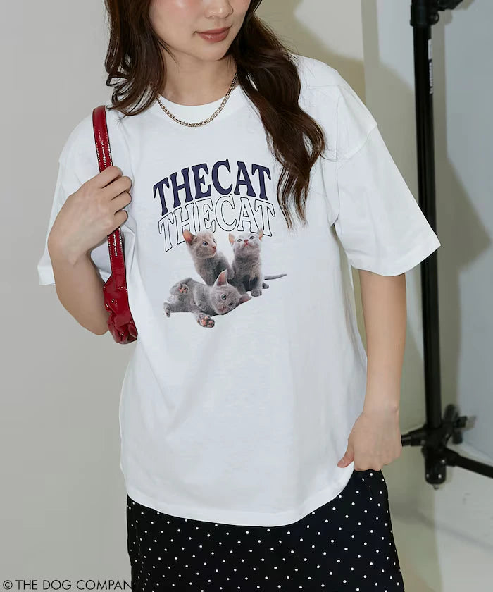 THE DOG / THE CAT Collegiate Style T-Shirt Limited Edition