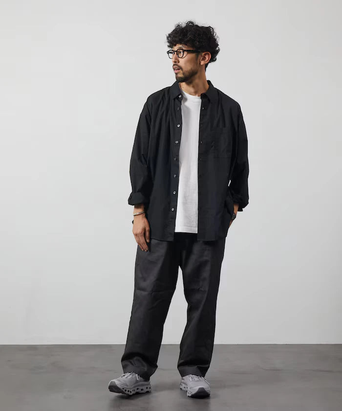 <New Color Added> Relaxed Fit Broad Shirt / Regular Collar / Long Sleeve