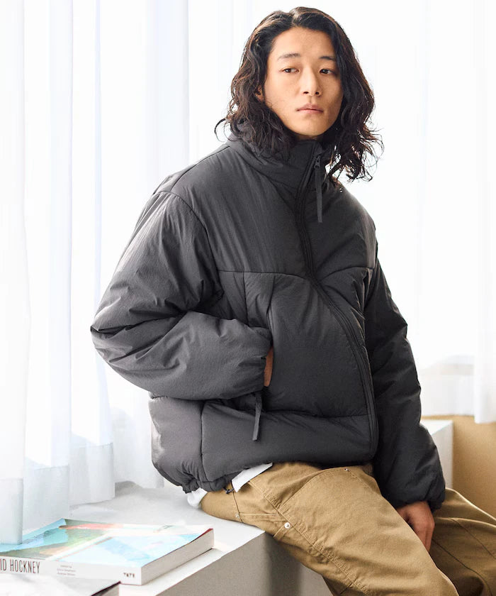 PRIMALOFT PUFF JACKET / Primaloft Stand Collar Puff Jacket / Insulated Blouson