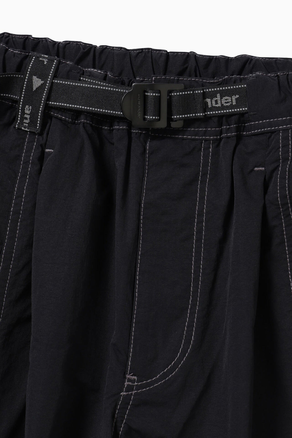 crinkled nylon pants