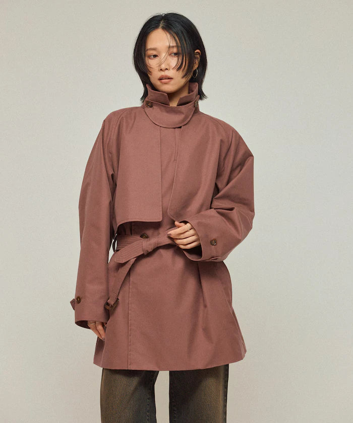 T/C Chambray Short Trench Coat