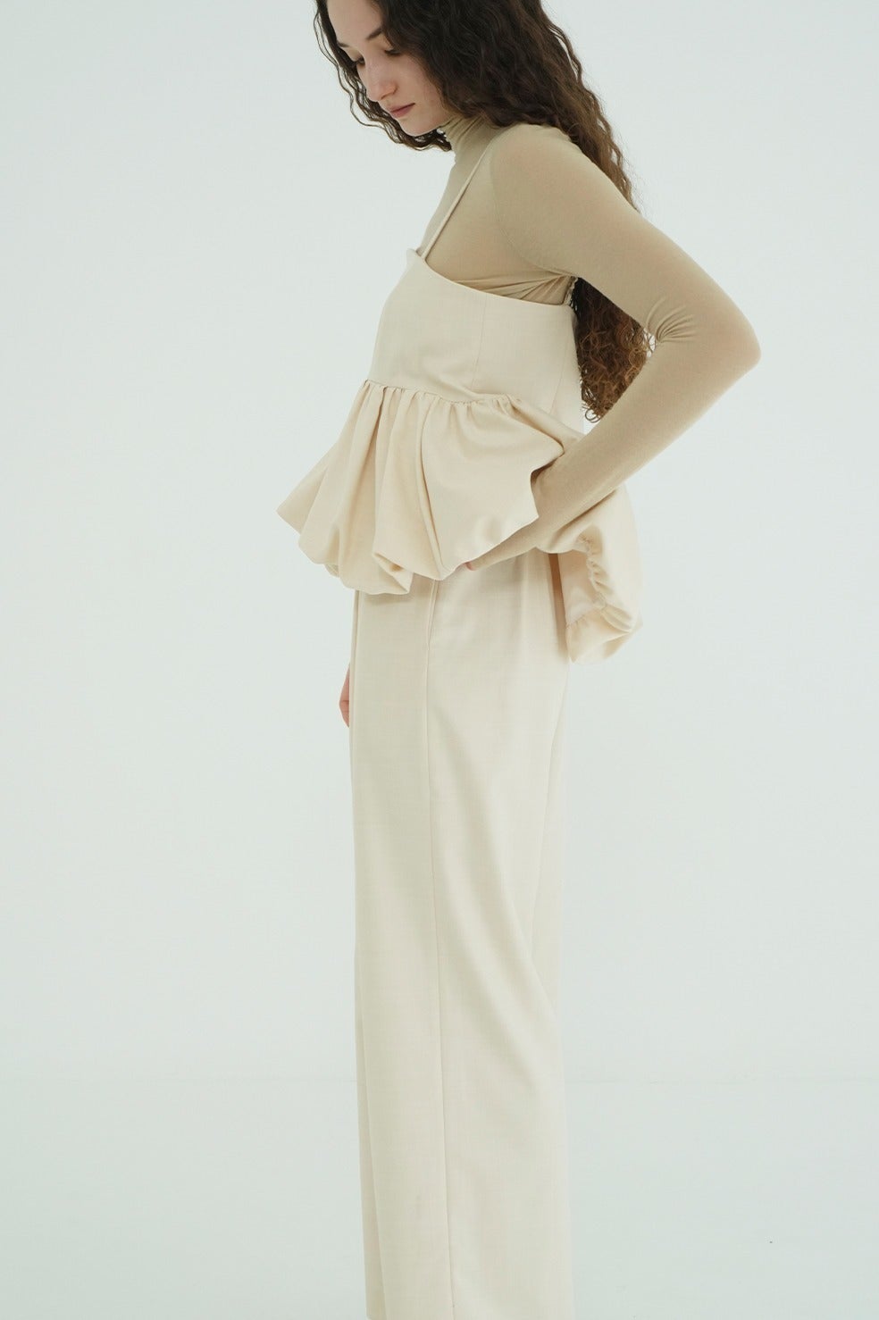 PEPLUM LAYERED ALL IN ONE