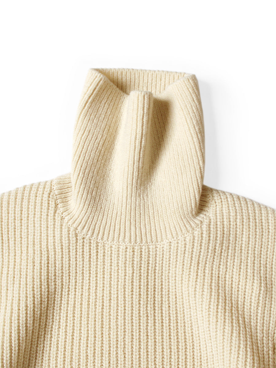 5G Wool Ribbed Bell Sleeve Sweater