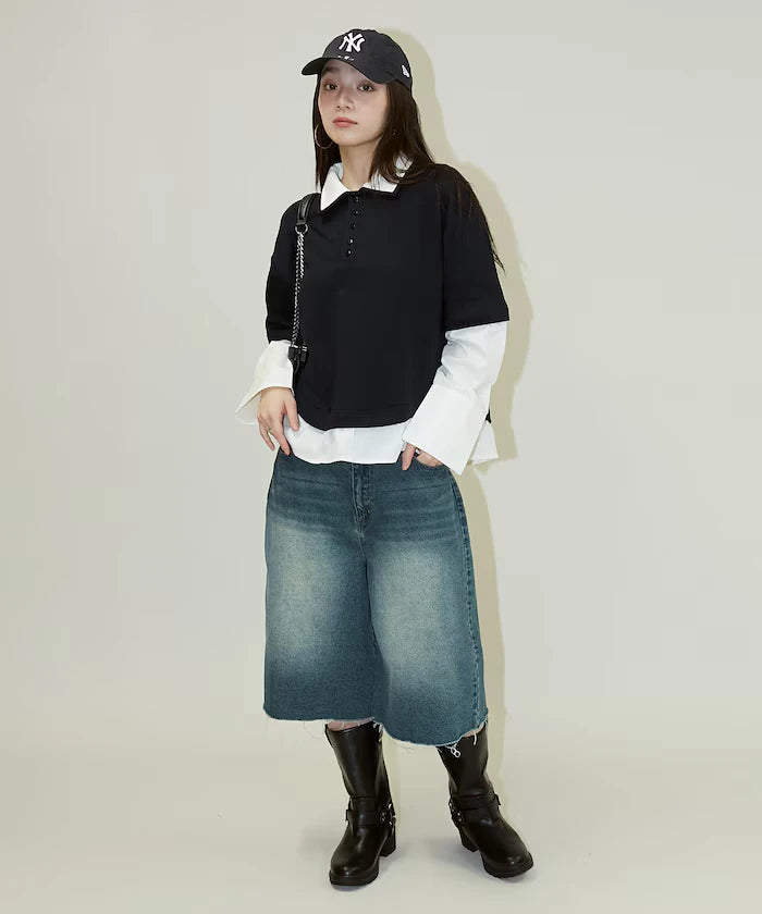 Shirt Layered Polo Top Limited Edition