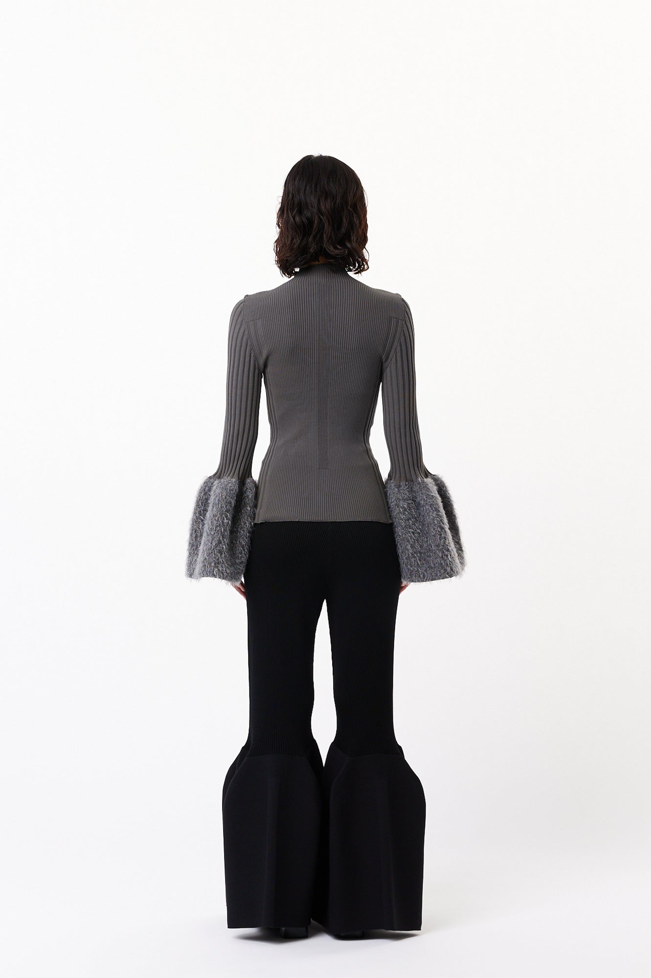 POTTERY CUPRO BELL BOTTOM PANTS