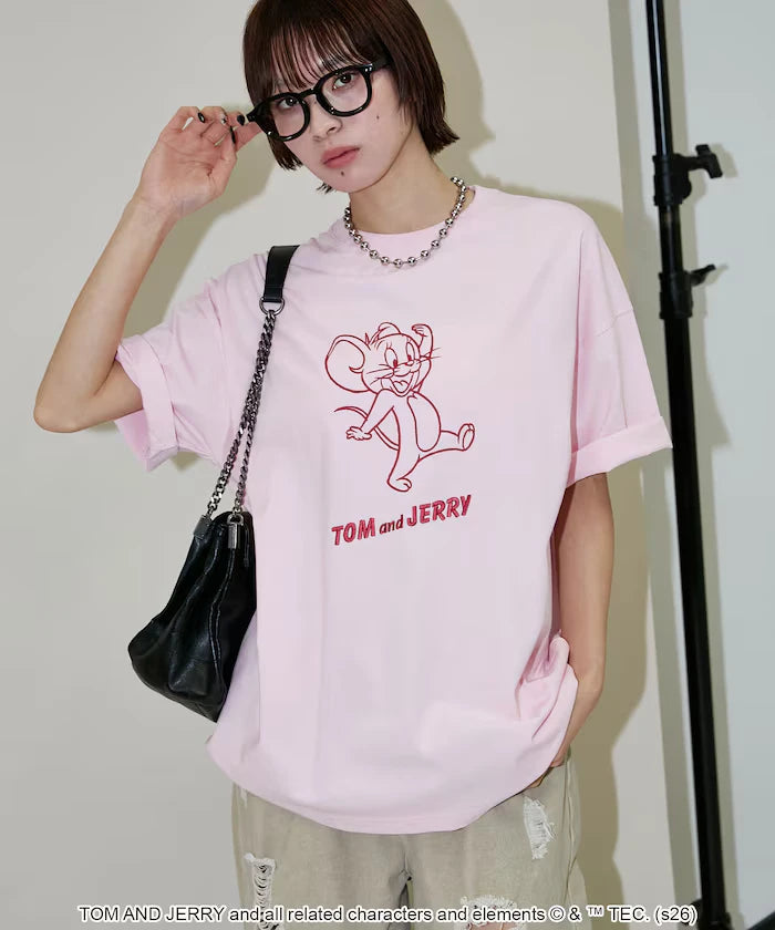 <Functional Material> TOM AND JERRY Graphic T-Shirt Limited Edition