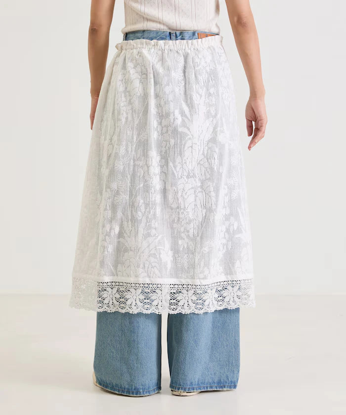 2WAY Lace Camidress & Lace Layered Skirt
