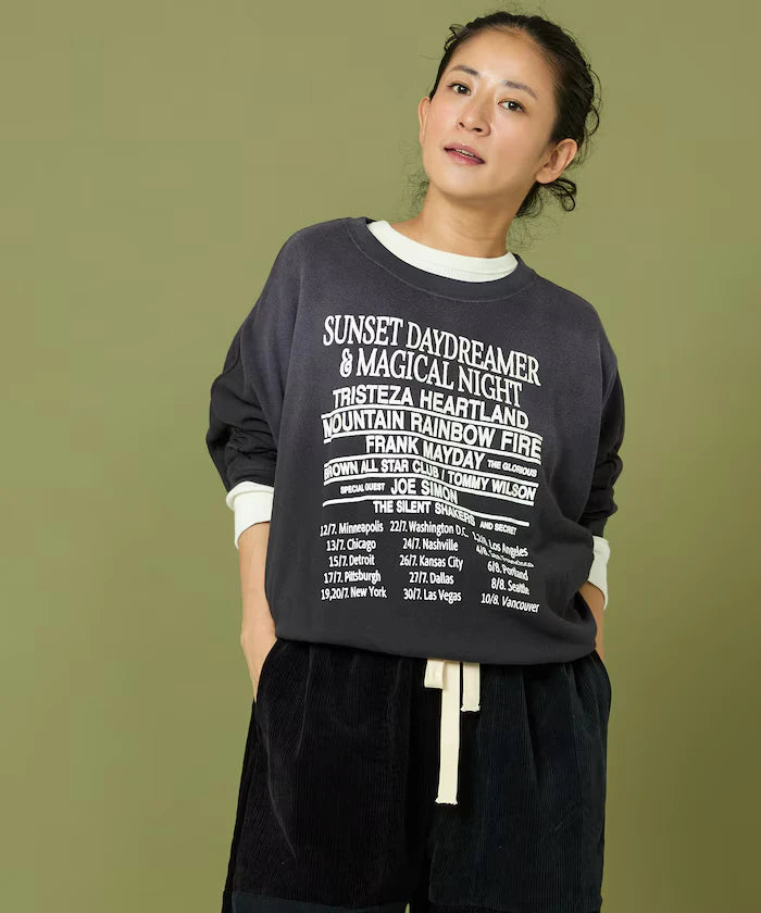 Fade Print Dolman Sweat