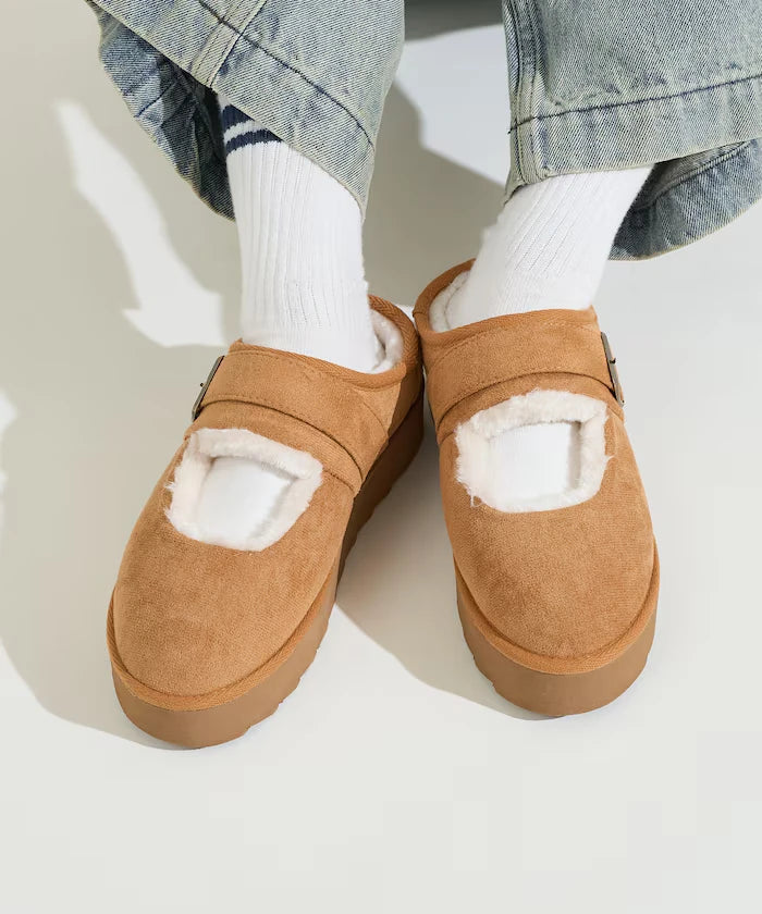 Thick Sole Eco Fur Mary Jane [Limited Edition]