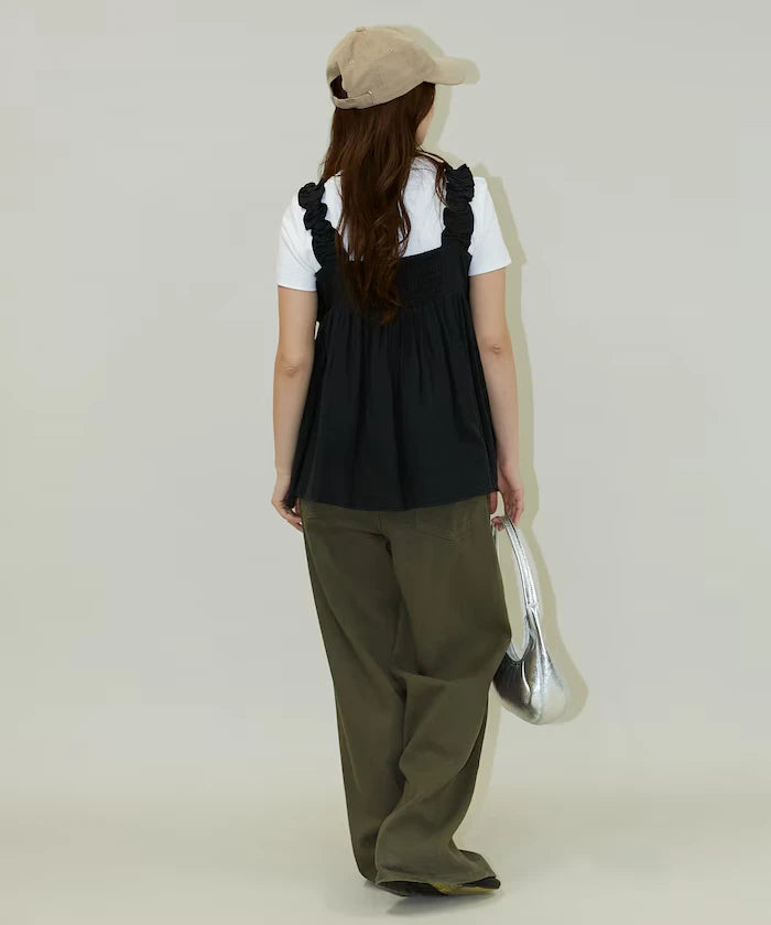Double Gauze Gathered Camisole Blouse Limited Edition