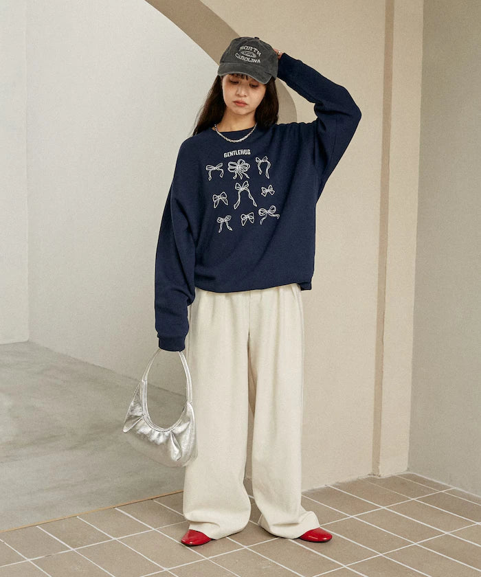 Ribbon Embroidery Crew Sweat Limited Edition