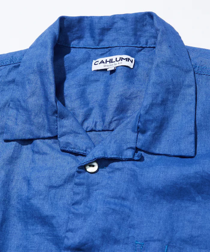Linen Open Collar Shirt
