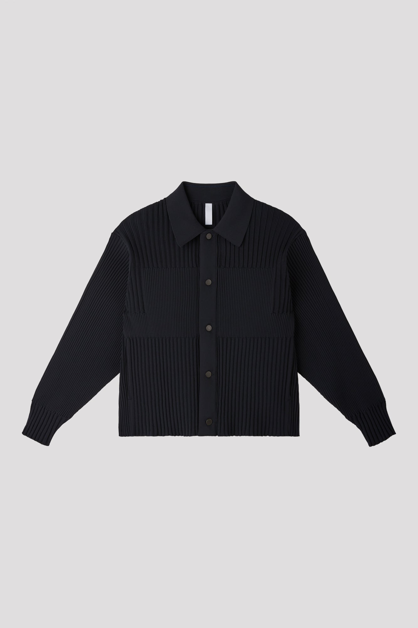 FLUTED SHIRT COLLAR BLOUSON