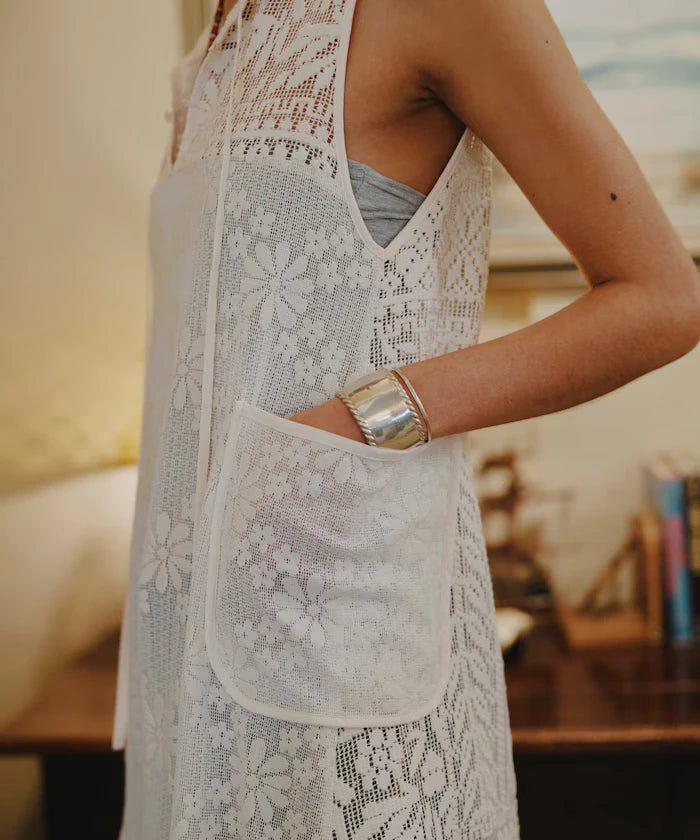 2WAY Lace Tiered Sleeveless Dress