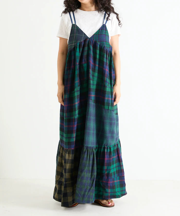 Vintage Remake Check Cami Dress