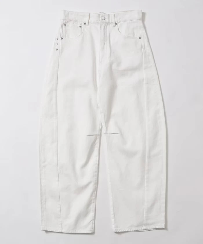 Heart Studs Curvy Denim / Wide Silhouette