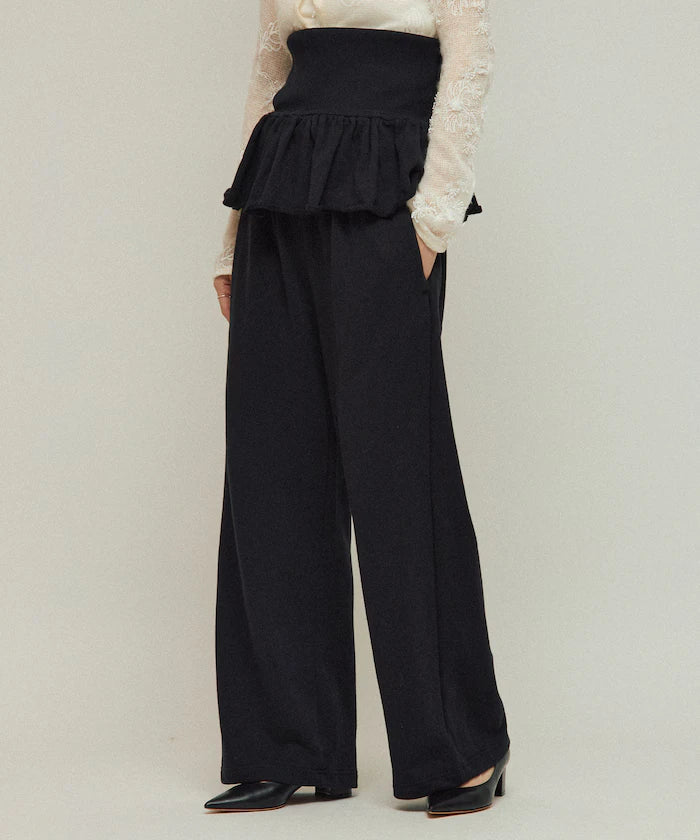 Organic Cotton 2WAY Bear Frill All-in-One / Inside Fleece Sweat